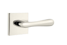 Load image into Gallery viewer, BASEL (BA) PRIVACY (BED/BATH) LEVER WITH 2-3/8&quot; BACKSET AND 1/4&quot; ROUND FACEPLATE AND STRIKEPLATE
