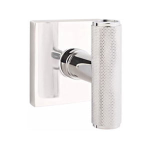THE ACE KNURLED (ACEKN) PRIVACY (BED/BATH) KNOB WITH 2-3/8" BACKSET AND 1/4" ROUND FACEPLATE AND STRIKEPLATE