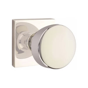 LAURENT (LAU) PASSAGE (HALL/CLOSET) KNOB WITH 2-3/8" BACKSET AND 1/4" ROUND FACEPLATE AND STRIKEPLATE