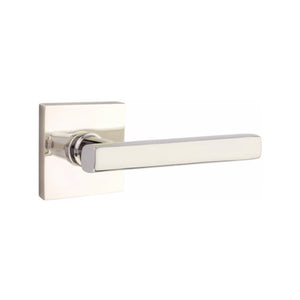 FREESTONE (FRL) PASSAGE (HALL/CLOSET) LEVER WITH 2-3/8" BACKSET AND 1/4" ROUND FACEPLATE AND STRIKEPLATE