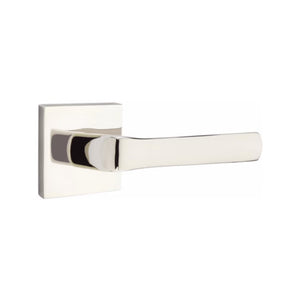 SPENCER (SPN) PASSAGE (HALL/CLOSET) LEVER WITH 2-3/8" BACKSET AND 1/4" ROUND FACEPLATE AND STRIKEPLATE