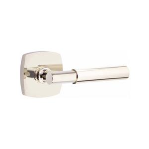 MYLES (MYL) PRIVACY (BED/BATH) LEVER WITH 2-3/8" BACKSET AND 1/4" ROUND FACEPLATE AND STRIKEPLATE
