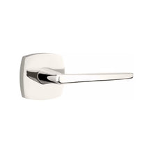 Load image into Gallery viewer, URBAN MODERN SECTIONAL POLISHED NICKEL (US14) HANDLESET SINGLE-CYLINDER [4715] W/ 2-3/8&quot; BACKSET AND 1/4&quot; ROUND FACEPLATE AND STRIKEPLATE W/ INTERIOR LEVER
