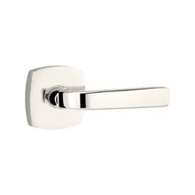 Load image into Gallery viewer, SION (SIO) PASSAGE (HALL/CLOSET) LEVER WITH 2-3/8&quot; BACKSET AND 1/4&quot; ROUND FACEPLATE AND STRIKEPLATE
