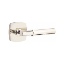 Load image into Gallery viewer, MYLES (MYL) PASSAGE (HALL/CLOSET) LEVER WITH 2-3/8&quot; BACKSET AND 1/4&quot; ROUND FACEPLATE AND STRIKEPLATE
