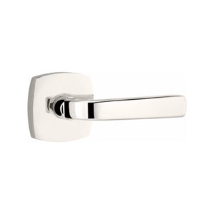 SION (SIO) PASSAGE (HALL/CLOSET) LEVER WITH 2-3/8" BACKSET AND 1/4" ROUND FACEPLATE AND STRIKEPLATE