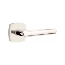 Load image into Gallery viewer, URBAN MODERN SECTIONAL POLISHED NICKEL (US14) HANDLESET SINGLE-CYLINDER [4715] W/ 2-3/8&quot; BACKSET AND 1/4&quot; ROUND FACEPLATE AND STRIKEPLATE W/ INTERIOR LEVER
