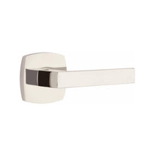 Load image into Gallery viewer, URBAN MODERN SECTIONAL POLISHED NICKEL (US14) HANDLESET SINGLE-CYLINDER [4715] W/ 2-3/8&quot; BACKSET AND 1/4&quot; ROUND FACEPLATE AND STRIKEPLATE W/ INTERIOR LEVER
