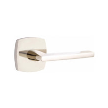 Load image into Gallery viewer, HELIOS (HLO) PASSAGE (HALL/CLOSET) LEVER WITH 2-3/8&quot; BACKSET AND 1/4&quot; ROUND FACEPLATE AND STRIKEPLATE
