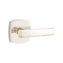 Load image into Gallery viewer, GENEVA (GV) PRIVACY (BED/BATH) LEVER WITH 2-3/8&quot; BACKSET AND 1/4&quot; ROUND FACEPLATE AND STRIKEPLATE
