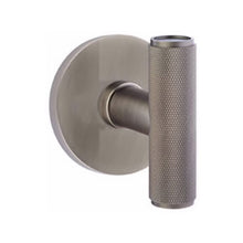 Load image into Gallery viewer, THE ACE KNURLED (ACEKN) PRIVACY (BED/BATH) KNOB WITH 2-3/8&quot; BACKSET AND 1/4&quot; ROUND FACEPLATE AND STRIKEPLATE
