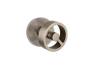 SPOKE (SPK) PRIVACY (BED/BATH) KNOB WITH 2-3/8" BACKSET AND 1/4" ROUND FACEPLATE AND STRIKEPLATE