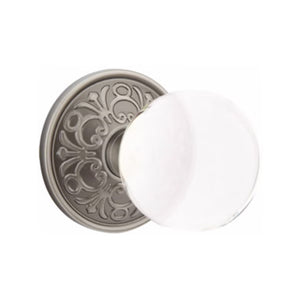 BRISTOL GLASS (BL) DUMMY (PAIR) KNOB WITH TRADITIONAL ROSETTE