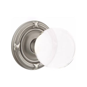 BRISTOL GLASS (BL) DUMMY (PAIR) KNOB WITH TRADITIONAL ROSETTE