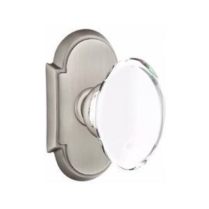 HAMPTON GLASS (HT) DUMMY (PAIR) KNOB WITH TRADITIONAL ROSETTE
