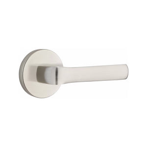 SPENCER (SPN) PASSAGE (HALL/CLOSET) LEVER WITH 2-3/8" BACKSET AND 1/4" ROUND FACEPLATE AND STRIKEPLATE