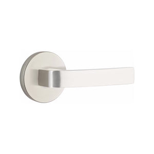 BRESLIN (BRL) PASSAGE (HALL/CLOSET) LEVER WITH 2-3/8" BACKSET AND 1/4" ROUND FACEPLATE AND STRIKEPLATE