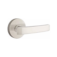 Load image into Gallery viewer, GENEVA (GV) PRIVACY (BED/BATH) LEVER WITH 2-3/8&quot; BACKSET AND 1/4&quot; ROUND FACEPLATE AND STRIKEPLATE

