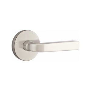 SION (SIO) PRIVACY (BED/BATH) LEVER WITH 2-3/8" BACKSET AND 1/4" ROUND FACEPLATE AND STRIKEPLATE