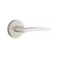 Load image into Gallery viewer, POSEIDON (POS) PASSAGE (HALL/CLOSET) LEVER WITH 2-3/8&quot; BACKSET AND 1/4&quot; ROUND FACEPLATE AND STRIKEPLATE
