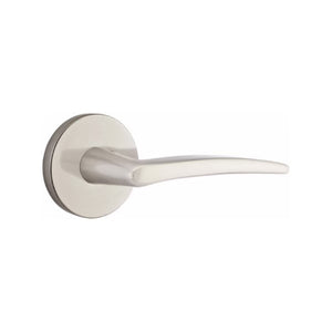 POSEIDON (POS) PASSAGE (HALL/CLOSET) LEVER WITH 2-3/8" BACKSET AND 1/4" ROUND FACEPLATE AND STRIKEPLATE