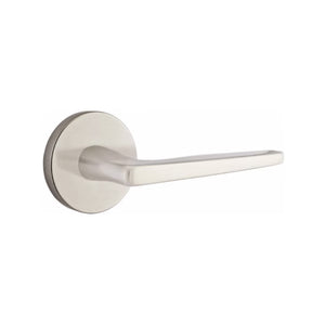 HERMES (HER) PRIVACY (BED/BATH) LEVER WITH 2-3/8" BACKSET AND 1/4" ROUND FACEPLATE AND STRIKEPLATE