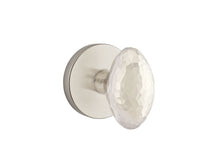 Load image into Gallery viewer, HAMMERED EGG (HE) PRIVACY (BED/BATH) KNOB WITH 2-3/8&quot; BACKSET AND 1/4&quot; ROUND FACEPLATE AND STRIKEPLATE
