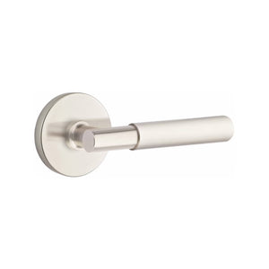 MYLES (MYL) PASSAGE (HALL/CLOSET) LEVER WITH 2-3/8" BACKSET AND 1/4" ROUND FACEPLATE AND STRIKEPLATE