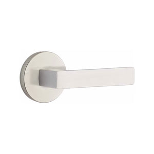 DUMONT (DT) PRIVACY (BED/BATH) LEVER WITH 2-3/8" BACKSET AND 1/4" ROUND FACEPLATE AND STRIKEPLATE