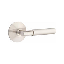Load image into Gallery viewer, MYLES (MYL) PASSAGE (HALL/CLOSET) LEVER WITH 2-3/8&quot; BACKSET AND 1/4&quot; ROUND FACEPLATE AND STRIKEPLATE
