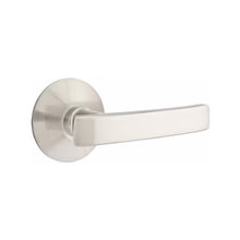 Load image into Gallery viewer, GENEVA (GV) PASSAGE (HALL/CLOSET) LEVER WITH 2-3/8&quot; BACKSET AND 1/4&quot; ROUND FACEPLATE AND STRIKEPLATE
