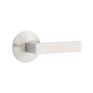 DUMONT (DT) PASSAGE (HALL/CLOSET) LEVER WITH 2-3/8" BACKSET AND 1/4" ROUND FACEPLATE AND STRIKEPLATE