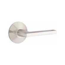 Load image into Gallery viewer, HELIOS (HLO) PRIVACY (BED/BATH) LEVER WITH 2-3/8&quot; BACKSET AND 1/4&quot; ROUND FACEPLATE AND STRIKEPLATE
