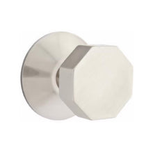 Load image into Gallery viewer, OCTAGON (OCT) PASSAGE (HALL/CLOSET) KNOB WITH 2-3/8&quot; BACKSET AND 1/4&quot; ROUND FACEPLATE AND STRIKEPLATE
