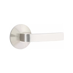 BRESLIN (BRL) PRIVACY (BED/BATH) LEVER WITH 2-3/8" BACKSET AND 1/4" ROUND FACEPLATE AND STRIKEPLATE
