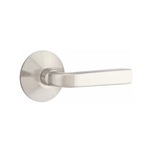 SION (SIO) PASSAGE (HALL/CLOSET) LEVER WITH 2-3/8" BACKSET AND 1/4" ROUND FACEPLATE AND STRIKEPLATE