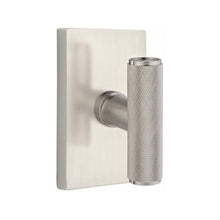Load image into Gallery viewer, THE ACE KNURLED (ACEKN) PRIVACY (BED/BATH) KNOB WITH 2-3/8&quot; BACKSET AND 1/4&quot; ROUND FACEPLATE AND STRIKEPLATE
