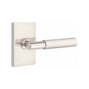 MYLES (MYL) PRIVACY (BED/BATH) LEVER WITH 2-3/8" BACKSET AND 1/4" ROUND FACEPLATE AND STRIKEPLATE