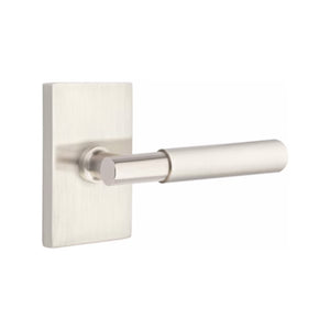 MYLES (MYL) PASSAGE (HALL/CLOSET) LEVER WITH 2-3/8" BACKSET AND 1/4" ROUND FACEPLATE AND STRIKEPLATE