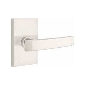 GENEVA (GV) PASSAGE (HALL/CLOSET) LEVER WITH 2-3/8" BACKSET AND 1/4" ROUND FACEPLATE AND STRIKEPLATE