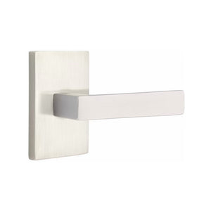 DUMONT (DT) PASSAGE (HALL/CLOSET) LEVER WITH 2-3/8" BACKSET AND 1/4" ROUND FACEPLATE AND STRIKEPLATE