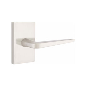 ATHENA (ATN) PASSAGE (HALL/CLOSET) LEVER WITH 2-3/8" BACKSET AND 1/4" ROUND FACEPLATE AND STRIKEPLATE