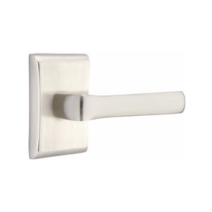 SPENCER (SPN) PASSAGE (HALL/CLOSET) LEVER WITH 2-3/8" BACKSET AND 1/4" ROUND FACEPLATE AND STRIKEPLATE