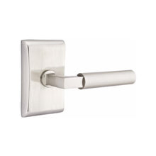 Load image into Gallery viewer, HERCULES (HEC) PASSAGE (HALL/CLOSET) LEVER WITH 2-3/8&quot; BACKSET AND 1/4&quot; ROUND FACEPLATE AND STRIKEPLATE
