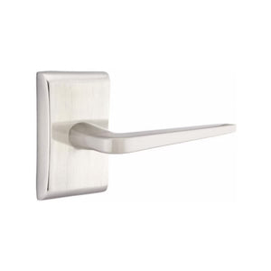 ATHENA (ATN) PASSAGE (HALL/CLOSET) LEVER WITH 2-3/8" BACKSET AND 1/4" ROUND FACEPLATE AND STRIKEPLATE