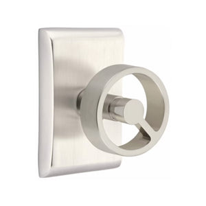SPOKE (SPK) PRIVACY (BED/BATH) KNOB WITH 2-3/8" BACKSET AND 1/4" ROUND FACEPLATE AND STRIKEPLATE