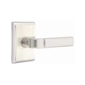 ASTON (AST) PRIVACY (BED/BATH) LEVER WITH 2-3/8" BACKSET AND 1/4" ROUND FACEPLATE AND STRIKEPLATE