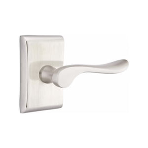 LUZERN (LU) PRIVACY (BED/BATH) LEVER WITH 2-3/8" BACKSET AND 1/4" ROUND FACEPLATE AND STRIKEPLATE