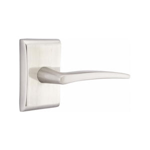 POSEIDON (POS) PASSAGE (HALL/CLOSET) LEVER WITH 2-3/8" BACKSET AND 1/4" ROUND FACEPLATE AND STRIKEPLATE