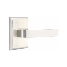 Load image into Gallery viewer, BRESLIN (BRL) PASSAGE (HALL/CLOSET) LEVER WITH 2-3/8&quot; BACKSET AND 1/4&quot; ROUND FACEPLATE AND STRIKEPLATE
